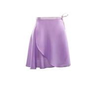Jupes de ballet for femmes, jupes en mousseline à lacets, jupes de danse, justaucorps for filles et adultes, jupes d'entraînement de ballet, mini-jupes de danse Pour Filles Et Femmes(Purple,XL Height