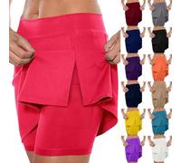 Jupes de golf avec poches pour femmes, jupes de tennis, jupe-short de course confortable, jupe-short de sport, legging mi-haut, legging athlétique, entraînement, golf, yoga, jupe-short de grande