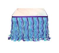 Jupes de table rectangulaires pour décoration de table, fête prénatale, mariage, anniversaire, décoration de la maison, fournitures de fête