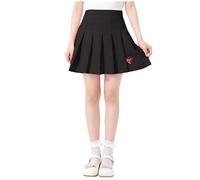 Jupes d'école Plissée Fille Été Taille Haute Short Intégré Ceinture Élastique Coton Scolaire Doux Respirant Léger Décontracté Quotidien Regular Fit Jupe Courte de Tennis Pour Enfant Âgées 3-12 Ans