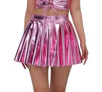 Jupes Femme Jupe Courte Femme Tenue Disco Short A Paillette Robe Sequin Culotte Hiver Froufrou Grande Taille Mini Skirt Mi Longue Patineuse Ligne Gothique Xs Écossaise Ecossaise Ete Marron Noir