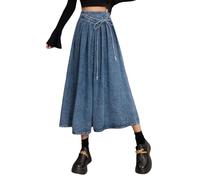 Jupes Femme- Jupe Courte Sexy Midi Unie Décontracté Pour Taille Haute Coupe Ligne A Fluide Idéale Au Printemps En éTé Et En Automne à Porter Au Quotidien Tissu Doux Extensible Et Confortable