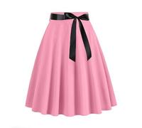 Jupes Filles 110 Taille Mignon Grande Swing Jupe trapèze Jupe de fête décontractée Courte Festive, Rose, S