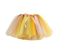Jupes Filles Jupe Tutu en Tulle Enfant Arc-En-Ciel Pettiskirt de Danse Performance pour Filles Déguisement Costume Robe de Fée Tutu Robe Jupes et Jupes-Shorts Fille pour Enfants