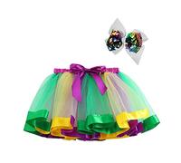 Jupes Filles, Jupes Tutu Arc-En-Ciel Pettiskirt Bowknot de Danse Performance pour Filles Déguisement Costume Robe de Fée Tutu Robe Jupes et Jupes-Shorts Fille pour Enfants