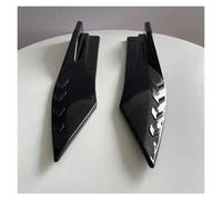Jupes Latérales Bande De Pare-Chocs Avant Et Arrière Universelle Diffuseur Spoiler Protection Contre Les Rayures Ailerons en Fibre De Carbone Extension Jupe Latérale Jupe Latér(1 Pair Black)