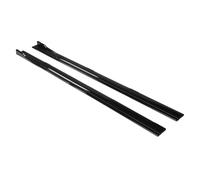 Jupes Latérales Bas Caisse 2,18M avec Ailettes Et Séparateurs 8Pièces - Extensions Universelles pour Nissan pour SENTRA pour Altima pour Maxima 300Z(Golssy Black)