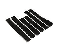 Jupes Latérales de Voiture, 2 M Noir Brillant, Panneau à Bascule Extérieur, pour Voitures de City, pour Voyager en Sécurité et Style, avec Diffuseurs Lèvre Séparateur