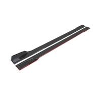 Jupes Latérales De Voiture Extensions De Jupes Latérales Universelles 2 M/2,2 M 6 Pièces Becquets Latéraux ABS Accessoires De Voiture(Carbon Red 2m)