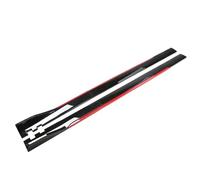 Jupes Latérales De Voiture Extensions De Jupes Latérales Universelles 2 M/2,2 M 6 Pièces Becquets Latéraux ABS Accessoires De Voiture(1Black Red 2.2m)