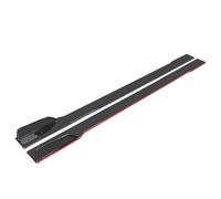 Jupes Latérales De Voiture Extensions De Jupes Latérales Universelles 2 M/2,2 M 6 Pièces Becquets Latéraux ABS Accessoires De Voiture(Carbon Red 2.2m)