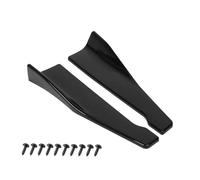Jupes Latérales De Voiture Lot De 2 Protections Universelles pour Pare-Chocs Arrière 48 Cm avec Jupe Latérale Et Coins De Protection Accessoires Voiture(Glossy Black)