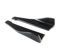 Jupes Latérales De Voiture Paire Jupes Latérales Universelles 48 Cm Pare-Chocs Arrière Séparateur Lèvre Diffuseur Protection D'ailettes pour BMW E46 E90 F10 pour A4 B8 pour Q5(Carbon Fiber Look)