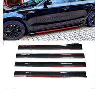 Jupes Latérales de Voiture pour Audi A1 A3 A4 A5 A6 A7 A8 B6 B7 B8 B9 C6 C7 C8 D3 D4 D5 D6, Auto Côté Jupe Bas Caisse Extensions Anti-Rayures Latérales Diffuseurs Séparateurs