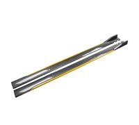 Jupes Latérales de Voiture pour Jeep Liberty II 2007 2008 2009 2010 2011 2012 2013,D'extension De Jupe Latérale Marchepied Latéraux Anti-Collision Protecteur,B-Carbon Look-Yellow
