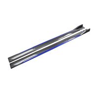 Jupes Latérales de Voiture pour Jeep Liberty II 2007 2008 2009 2010 2011 2012 2013,D'extension De Jupe Latérale Marchepied Latéraux Anti-Collision Protecteur,B-Carbon Look-Blue