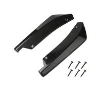 Jupes Latérales de Voiture Séparateur Pare-Choc Arrière 2 Pièces, Couverture Diffuseur d'angle Becquet Lèvre Menton Canard pour Mustang 2000-2024 Shelby GT500 GT(Le Noir)