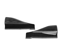 Jupes latérales en carbone de voiture, jupe latérale de voiture de 35 cm/tabliers d'ailette de séparateur de lèvre de pare-chocs arrière en Fiber de carbone compatibles avec les voitures universelle
