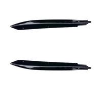 Jupes Latérales pour BMW Série 5 G30 Tech 525i 530i 540i 2017-2023 Sport 2 Pièces Séparateur Pare-Chocs Arrière Canards Lèvre Becquet Diffuseur(Gloss Black)