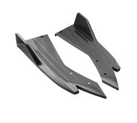 Jupes Latérales Pour KIA Pour Stinger Pour GT 2018-2024 2 Pièces Diffuseur Lèvre Pare-chocs Arrière Séparateur Canard Protecteur Kit Carrosserie Becquet Avant Jupe Latérale(Carbon Fiber)