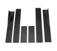 Jupes Latérales pour Seat pour Leon FR 5F MK1 MK2 MK3 MK4 pour Ibiza 6J Kit D'extension Bas Caisse Universel 78,7" avec Aileron Et Lame(Black)