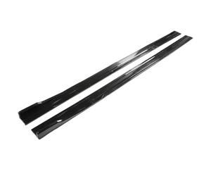 Jupes Latérales pour Seat pour Leon FR 5F pour Ibiza 6J 6L Extensions De Jupes Latérales Ailes De Diffuseur De Bas De Caisse Latérales Universelles pour Voiture Jupe Latér(Glossy Black)
