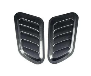 Jupes Latérales pour Voitures 2 Pièces Voiture Universelle Évent Latéral Capot Sortie d'air Évents Décoratifs Faux D'aération Véhicule Auto Autocollant Décoratif