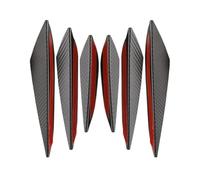 Jupes Latérales pour Voitures Universel Pare-Chocs Avant Lèvre Décoration Diffuseur Séparateur Ailettes Corps Spoiler Canards Valence Menton Voiture Tuning Canard Décor