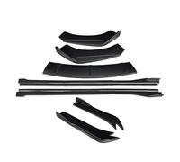 Jupes Latérales Séparateurs Pare-Chocs Avant Becquet À Lèvres Extensions Jupes Latérales Angle D'enveloppe Arrière Ailerons Requin pour A5 2017-2022(2door Matte Black)