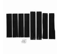 Jupes latérales universelles de voiture, diffuseurs d'ailes de jupe latérale arrière, extension de jupes latérales ABS de 2 M/78,7 pouces pour réduire la résistance à l'air, (Noir brillant)