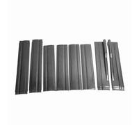 Jupes latérales universelles de voiture, diffuseurs d'ailes de jupe latérale arrière, extension de jupes latérales ABS de 2 M/78,7 pouces pour réduire la résistance à l'air, (Motif en fibre de