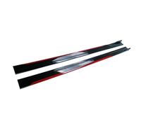 Jupes latérales universelles for Voiture, 8 pièces, séparateurs d'ailes, becquet latéral Compatible avec BMW/Audi/VW/Honda/Benz(Black and Red)