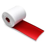 Jupes latérales universelles pour voitures, anti-rayures. Jupes latérales universelles en caoutchouc anti-rayures pour berlines, camions, SUV, protection de pare-chocs en caoutchouc 8 cm x 4 m (blanc)