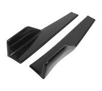 Jupes latérales Voiture 45CM pour Nissan pour Versa Jupe Latérale Extension Kit Carrosserie Spoiler Splitter Couverture Autocollant Accessoires Tuning Voiture(Noir Brillant)