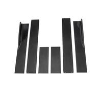 Jupes latérales Voiture 78.7 « 86.6 » pour VW pour Golf MK5 MK6 GTD GTI TDI TSI GTI MK7 CC Jupe Latérale Extension Universelle Splitter Tablier Splitter Winglet Cover(78,7 Pouces Noir)