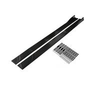 Jupes Latérales Voiture Bas De Caisse Latéraux Noirs Brillants 6 Pièces 2 M/2,2M Extensions Séparateurs Pare-Chocs Style Universel(2.2m)