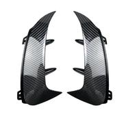 Jupes latérales Voiture pour Mercedes pour Benz CLA W177 Hatchback A45 A35 A180 A200 A220 AMG 2019+ Aileron Pare-Chocs Arrière Aileron Latéral Canard Air Vent(Aspect Carbone HB)