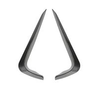 Jupes latérales Voiture pour Série 3 E90 E91 LCI MSport 2009 2010 2011 2012 Spoiler Pare-Chocs Avant Grille Phare Antibrouillard Kit Corps Séparateur Couteau d'air(Aspect Carbone)