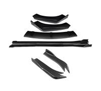 Jupes Latérales Voiture Séparateurs Pare-Chocs Avant Kit Carrosserie À Lèvres Extensions Jupe Latérale Becquet Angle D'enveloppe Arrière pour Subaru pour STI(Aspect Fibre de Carbone)