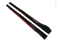 Jupes Latérales Voitures Lot De 8 Extensions Bas Caisse Universelles, Séparateurs Pare-Chocs(Noir Rouge)