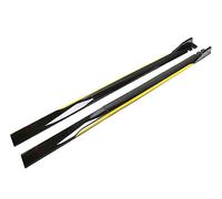 Jupes Latérales Winglet Wings Universel pour BMW 1 Série 2 Série 3 Série E81 E82 F20 E87 E88 F46 F45 F23 F22 Jupes Latérales Extension Diffuseur Bodykit(220cm Black Yellow)