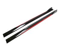 Jupes Latérales Winglet Wings Universel pour BMW 1 Série 2 Série 3 Série E81 E82 F20 E87 E88 F46 F45 F23 F22 Jupes Latérales Extension Diffuseur Bodykit(200cm Black Red)