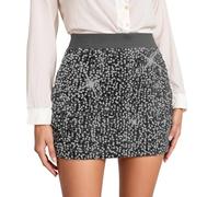 Jupes Taille Élastiquée pour Personne Âgée Paillette Noir pour Enceinte Vinyle Bouffante Bleue Extra Eau Habillées Luxe Fete Country Nouveautés Brodée Mollet Rayée 30 Roses