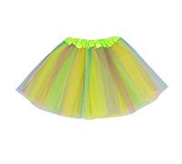 Jupes Tutu Filles de 3 Couches Jeux de Rôle Anniversaire Princesse Party Robe Jupe Tulle Danse de Ballet de Arc en Ciel Tulle Jupe Enfant Fille Pour Noël, Anniversaire Fête (Green, One Size)