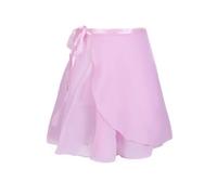 Jupette Danse Classique Femme Jupe de danse de Ballet en mousseline de soie, couleur Pure, imprimé Floral, justaucorps d'entraînement, robe de danse de Ballet for femmes et enfants(Pink,XL(Height 160-