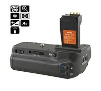 Jupio batterygrip pour Canon EOS 750D et EOS 760D avec déclencheur vertical et télécommande infrarouge