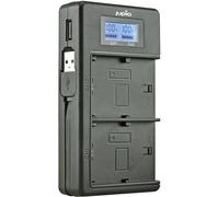 JUPIO Chargeur double compatible avec SONY NP-FH50/70/100 NP-FV50/70/100