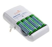 Jupio JBC0035 Chargeur de batterie domestique Blanc chargeur de batterie - Chargeurs de batterie (Hybrides nickel-métal (NiMH), AA, 2100 mAh, 1,25 V, Blanc, Plastique) G