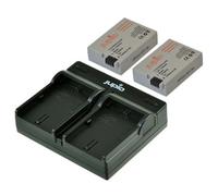 JUPIO Kit 2 Batteries LP-E8 + charg