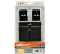 Jupio kit : 2 batteries EN-EL14 1100mAh + chargeur USB double pour appareils photo Nikon